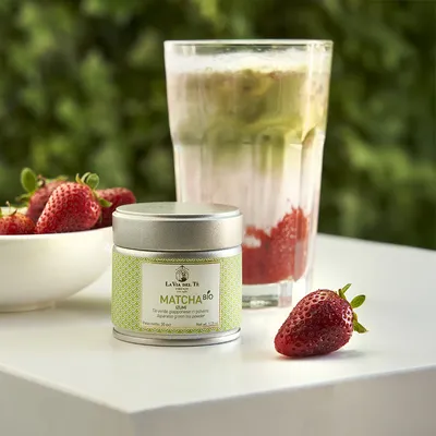 Strawberry Matcha Latte