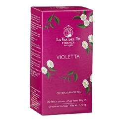 Violetta Tè in foglia Miscele e Tè aromatizzati Le Signore delle Camelie filtri da 50 grammi