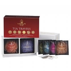 Confezione Regalo Tea Travels con 12 filtri in tessuto trasparente