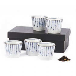 Set of white cups
