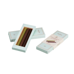 Matcha tea chocolate pencils