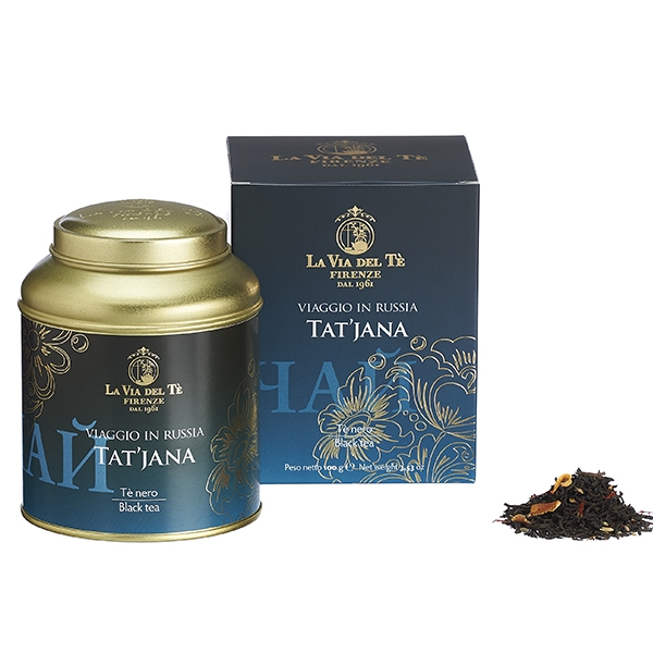 Tat'jana Tè in foglia - Viaggio in Russia Collezione Tea Travels in lattina da 100 grammi