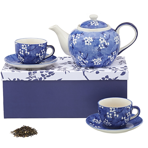 Teapot set: teapot (950 cc)) + 2 cups (185 cc)