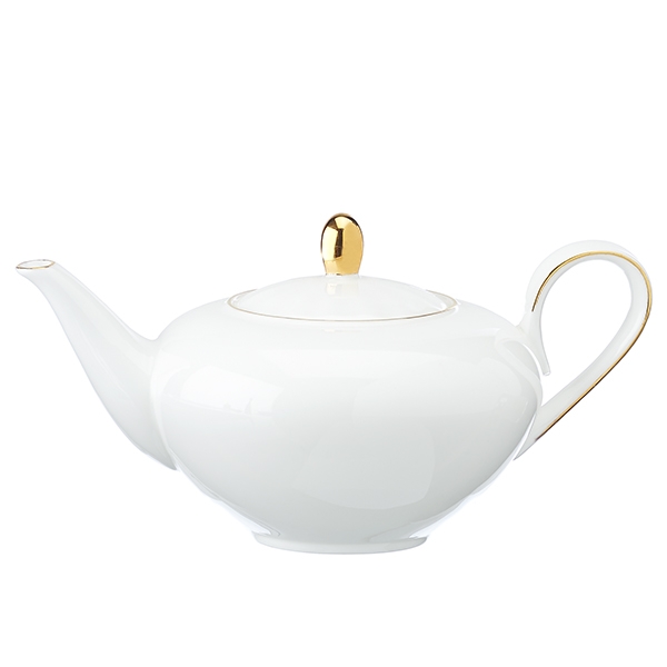 Aladdin bone China Teapot (500 cc) with Golden Detals La Via del Tè