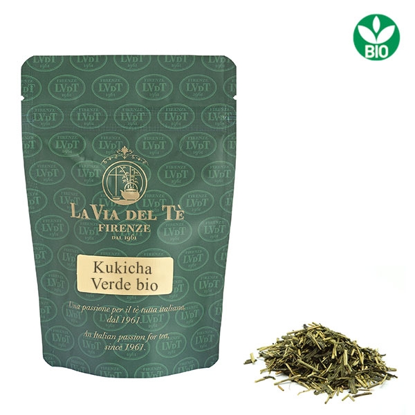 Green Kukicha BIO 40 grams bag green loose leaf tea La Via del Tè