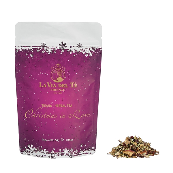Christmas in Love, 35 grams loose leaf bag, Herbal tea with yuzu notes and pear.