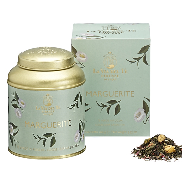 Marguerite Leaf tea Flavoured teas and blends 100 grams tin