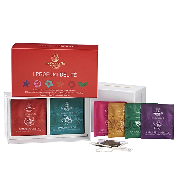 Confezione regalo da 12 filtri I Profumi del Tè La Via del Tè