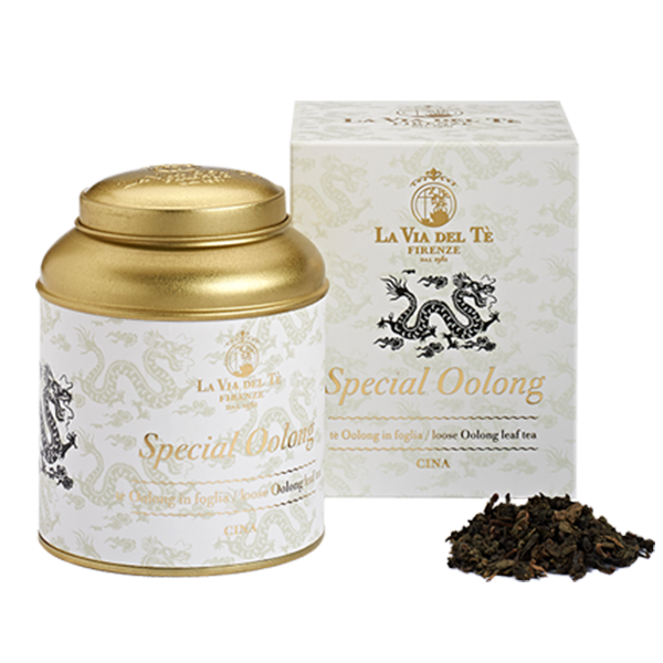 Chinese semi-oxidized tea loose leaf tea Le Grandi Origini Special Oolong tea in 100 grams tin